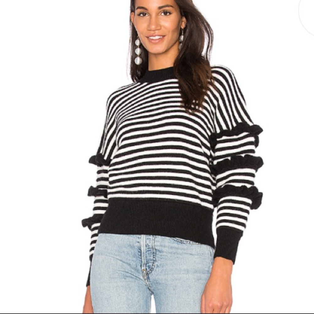 Endless rose ruffle sleeve detail sweater - XS